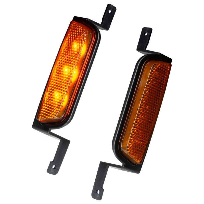 Oracle 2021+ Ford Bronco Oculus Bi-LED Projector Headlights - Amber/White Switchback SEE WARRANTY