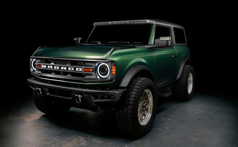 Oracle 2021+ Ford Bronco Oculus Bi-LED Projector Headlights - Amber/White Switchback SEE WARRANTY