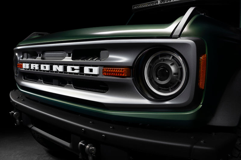 Oracle 2021+ Ford Bronco Oculus Bi-LED Projector Headlights - Amber/White Switchback SEE WARRANTY