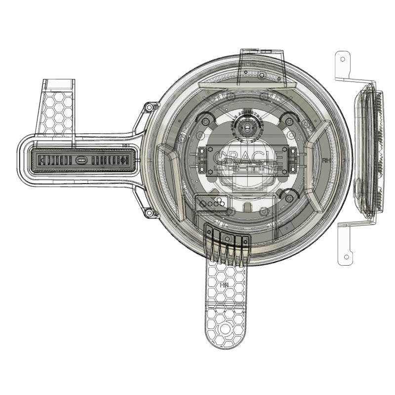 Oracle 2021+ Ford Bronco Oculus Bi-LED Projector Headlights - Amber/White Switchback SEE WARRANTY