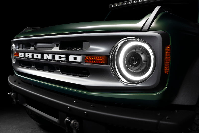 Oracle 2021+ Ford Bronco Oculus Bi-LED Projector Headlights - Amber/White Switchback SEE WARRANTY