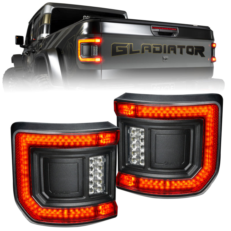 Oracle 2020+ Jeep Gladiator JT Flush Mount LED Tail Lights - Tinted Lens SEE WARRANTY