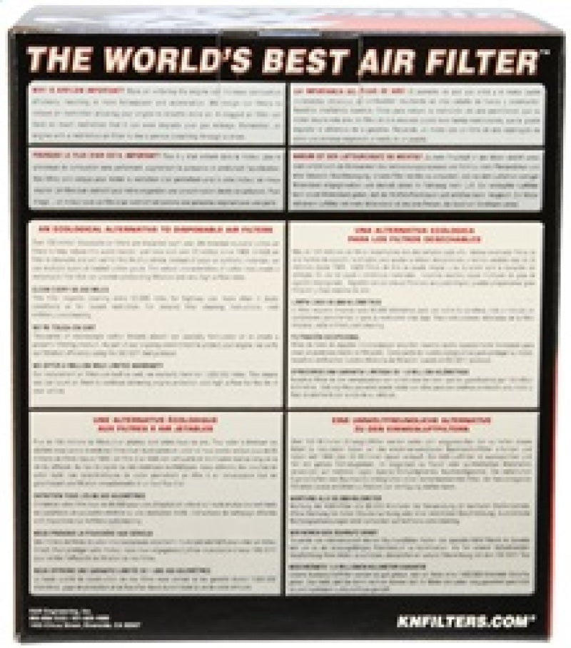 K&N Filter Universal X Stream Clamp-On 3 inch Flange 6 inch Base 5 inch Top 5 9/16 inch Height