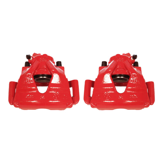 Power Stop 99-10 Volkswagen Beetle Front Red Calipers w/Brackets - Pair