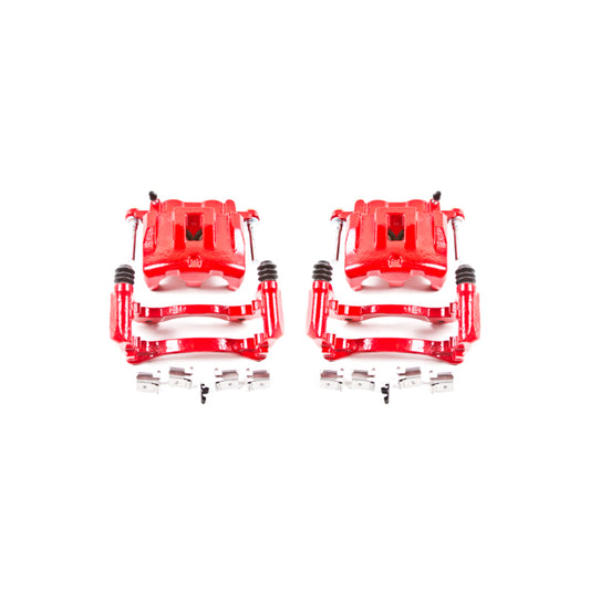 Power Stop 99-04 Jeep Grand Cherokee Front Red Calipers w/Brackets - Pair