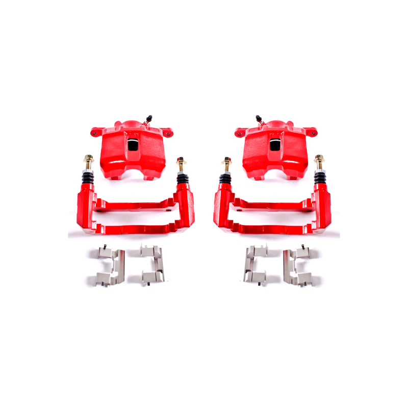 Power Stop 01-03 Acura CL Front Red Calipers w/Brackets - Pair