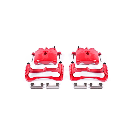 Power Stop 00-04 Cadillac DeVille Front Red Calipers w/Brackets - Pair