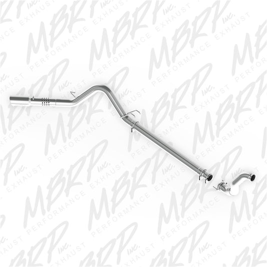 MBRP 08-10 Ford 6.4L F250/350/450 4 inch Filter Back Single Side Exit Aluminum and Down Pipe