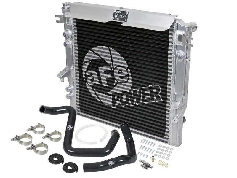 aFe BladeRunner GT Series Bar and Plate Radiator w/ Black Hoses 12-18 Jeep Wrangler (JK) V6 3.6L