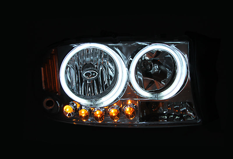 ANZO 1994-2001 Dodge Ram Crystal Headlights Black