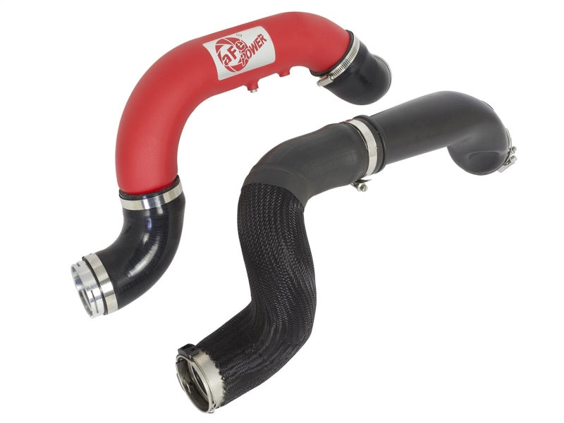 aFe BladeRunner 3in Red IC Tube Cold Side w/ Coupling & Clamp Kit 2016 GM Colorado/Canyon 2.8L