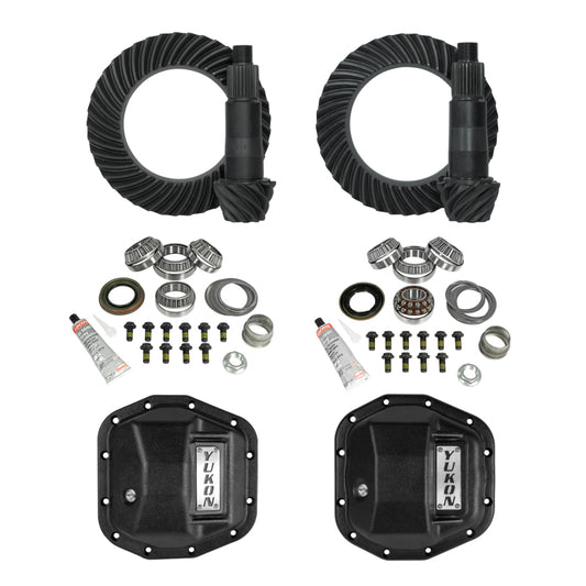 Yukon Stage 2 Jeep JL/JT Re-Gear Kit w/Covers & D44 Front & Rear in a 5.13 Ratio