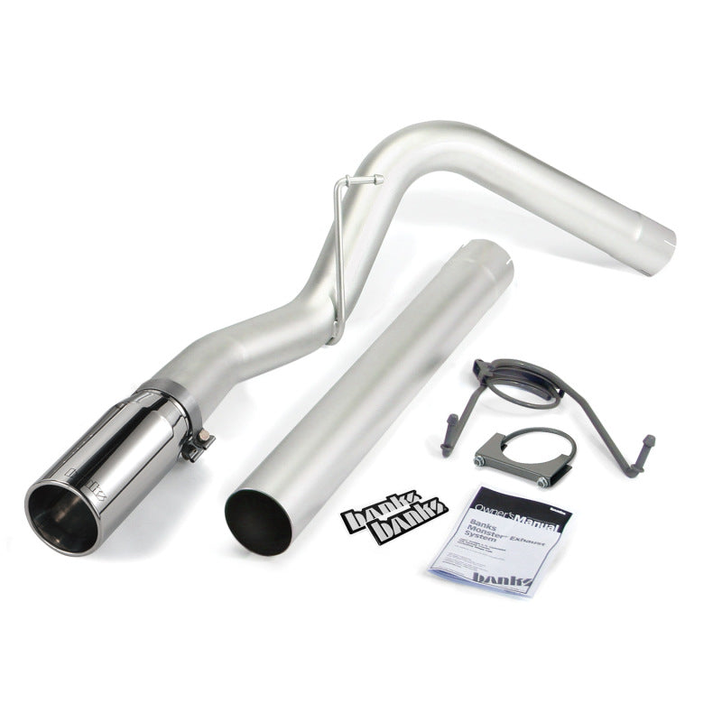 Banks Power 07-12 Dodge 6.7L SCLB-Mega Cab-SB Monster Exhaust Sys - SS Single Exhaust w/ Chrome Tip