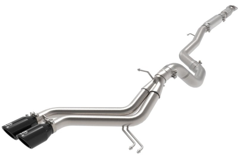 aFe Takeda 2-1/2in to 3in SS-304 Cat-Back Exhausts w/ Black Tip 13-17 Hyundai Veloster L4-1.6L